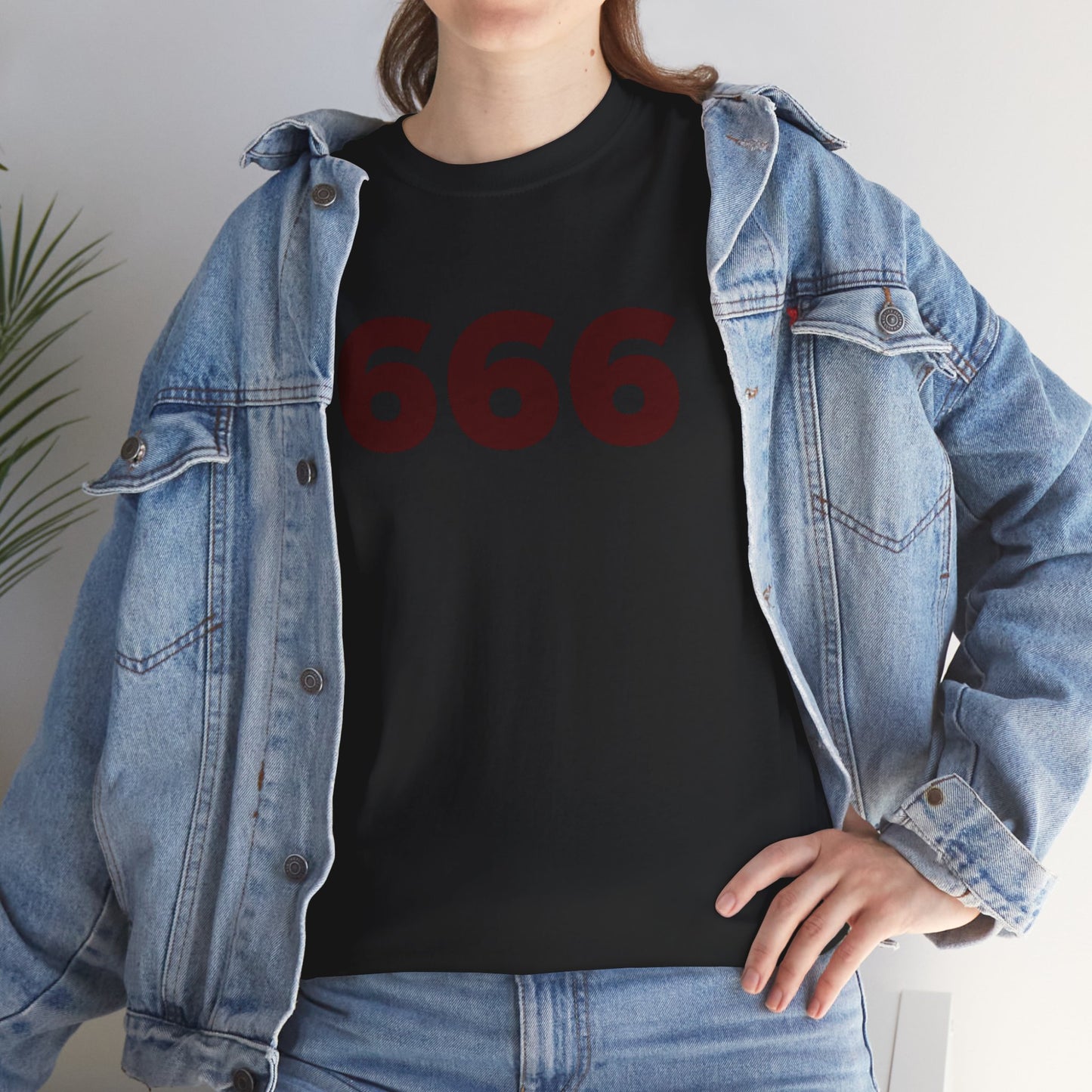 666 Gothic Tee — Subtle (ish) Dark Horror Graphic Shirt