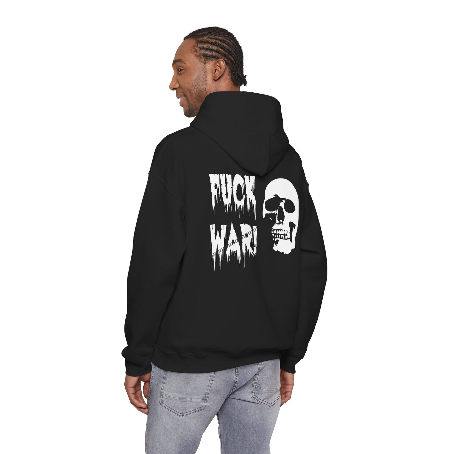 Fuck War Hoodie — Anti-War Skull Hoody