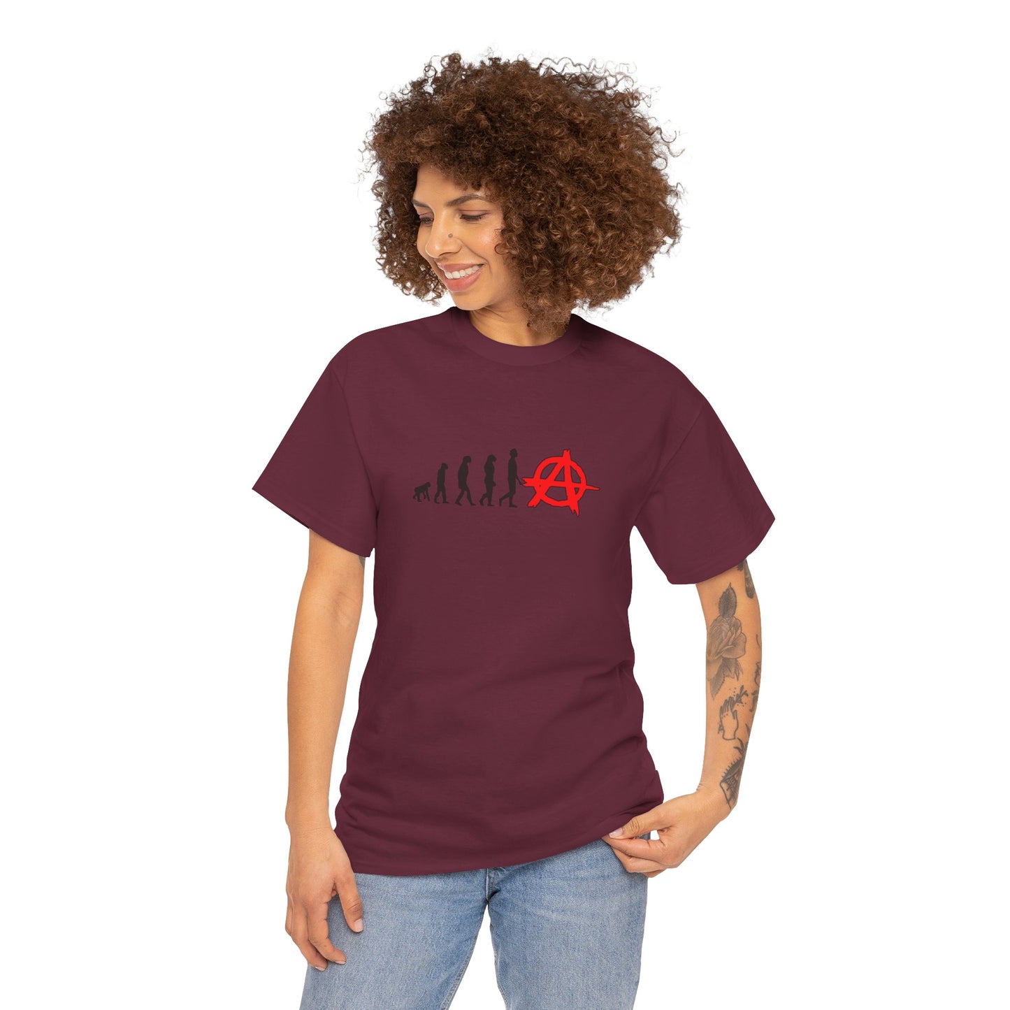 Evolution of Anarchy Unisex Heavy Cotton Tee