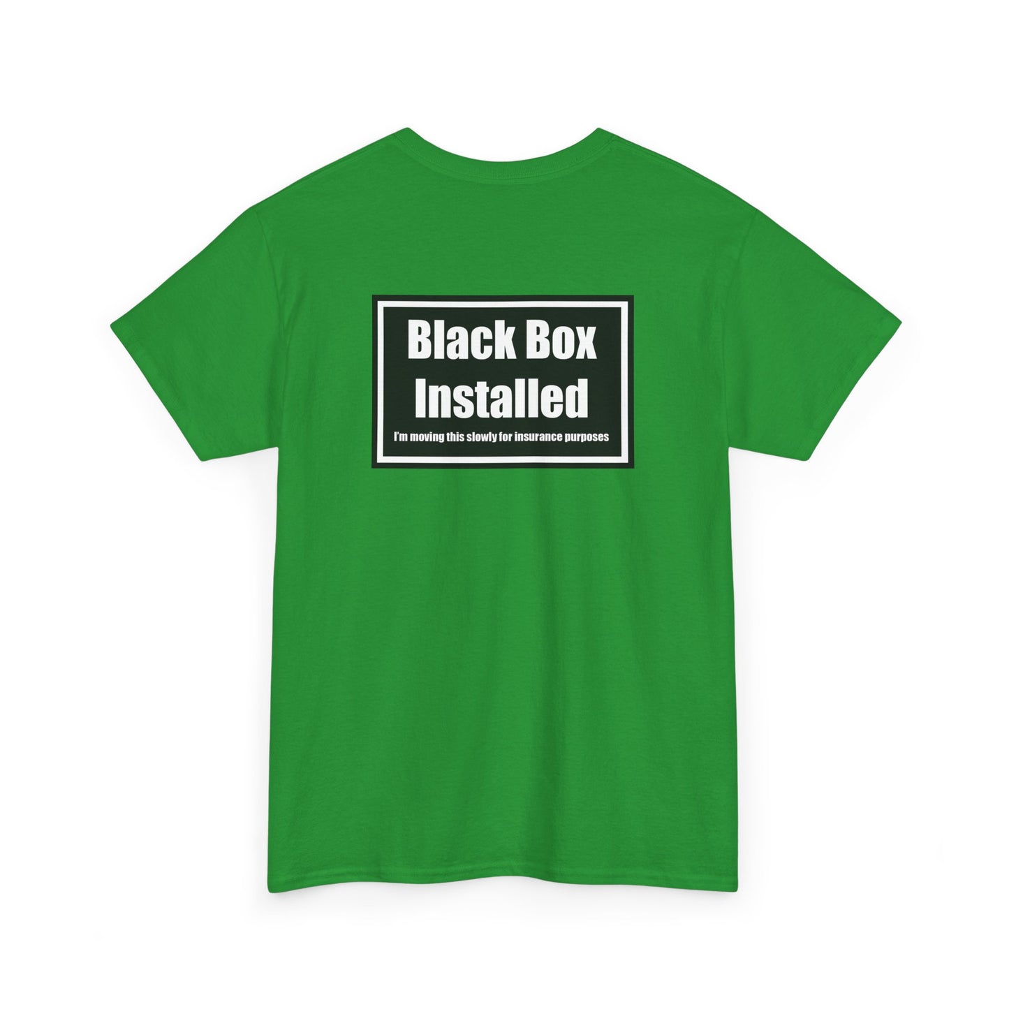 Black Box Installed, Back Design, Unisex Heavy Cotton Tee – Humor, Gifting, Casual Wear, Everyday Statements