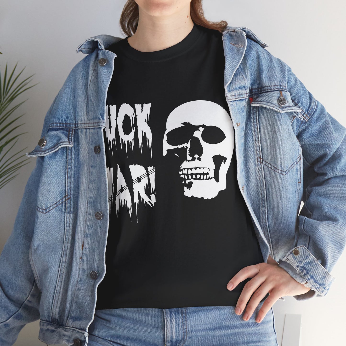 Fuck War Skull Tee — Anti-War Graphic T-Shirt
