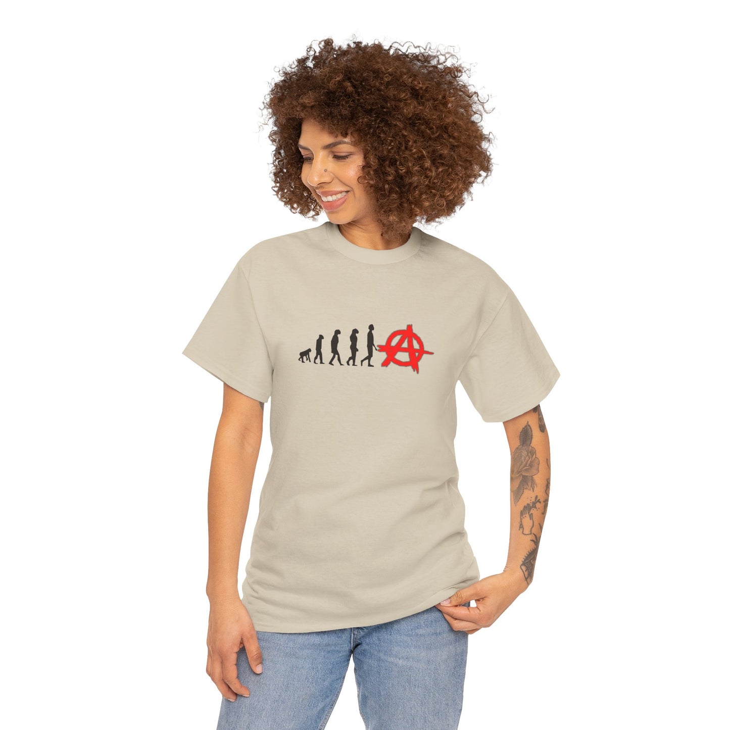 Evolution of Anarchy Unisex Heavy Cotton Tee