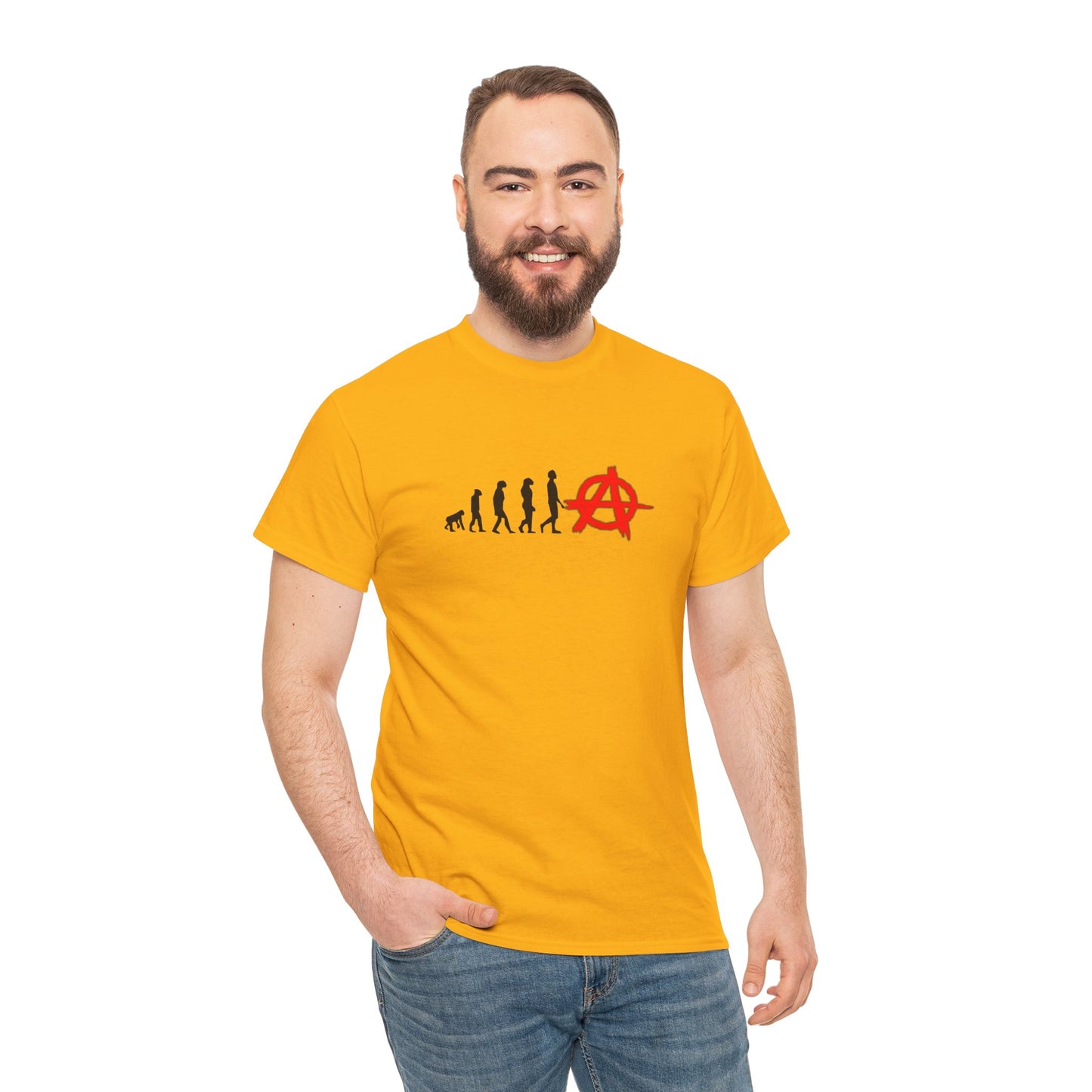 Evolution of Anarchy Unisex Heavy Cotton Tee