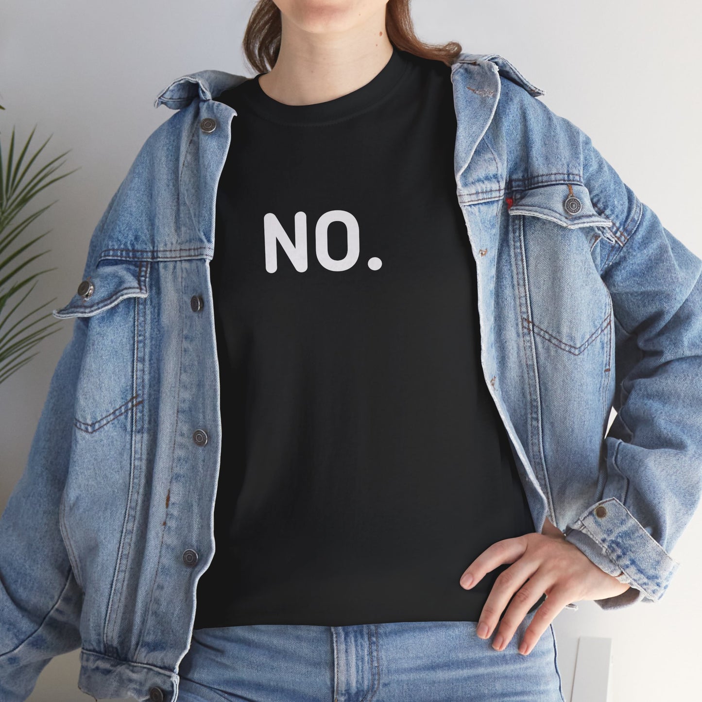 NO. (That right there, is a whole sentence) Graphic Tee — Minimalist Statement T-Shirt