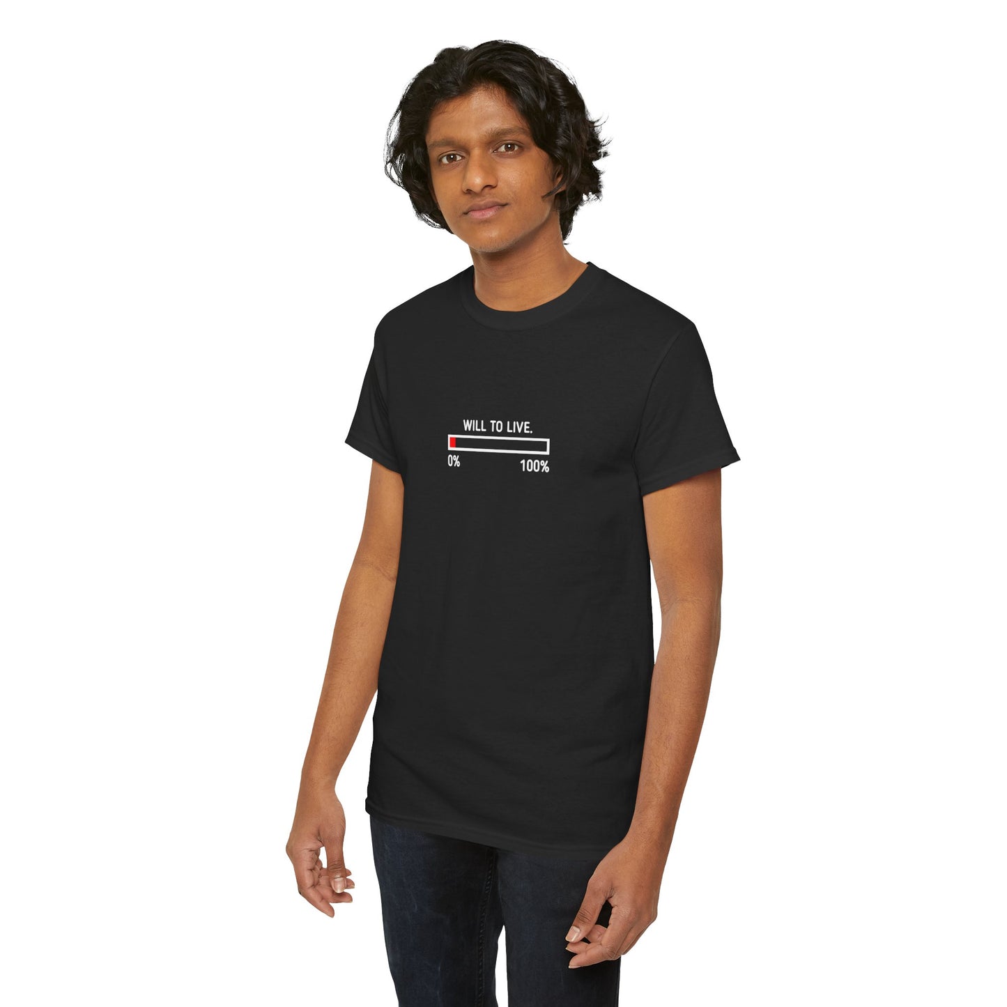 T-Shirt — "Will to Live" Bar Graphic Tee