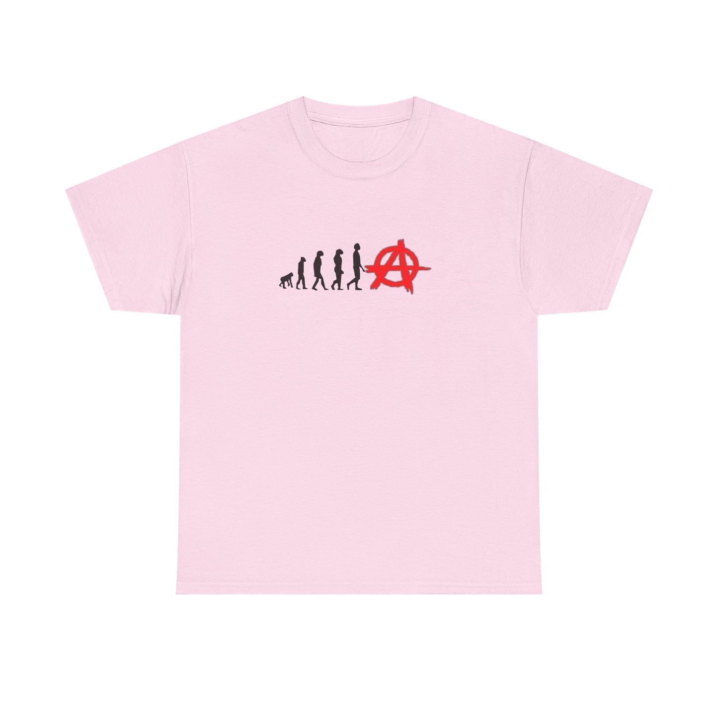 Evolution of Anarchy Unisex Heavy Cotton Tee, Casual Shirt, Graphic Tee, Trendy Apparel, Statement Top, Unique Gifts