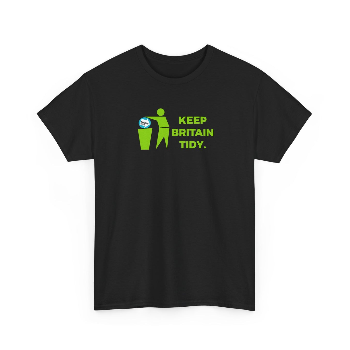 Keep Britain Tidy Bin Reform uKKK Graphic Tee — Environmental & Political Awareness Bin Rubbish T-Shirt