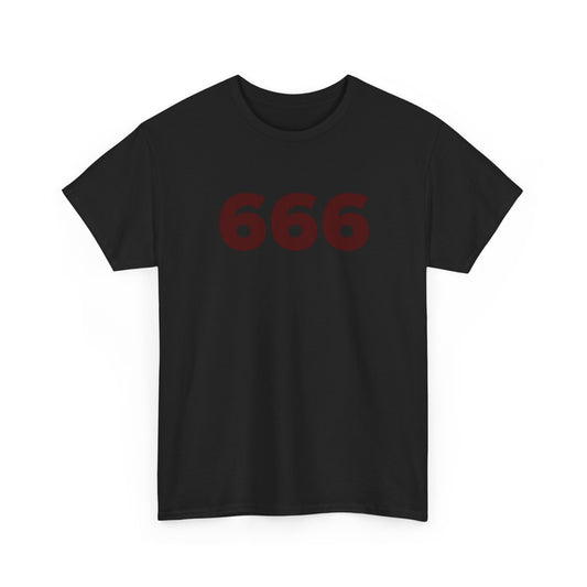 666 Gothic Tee — Subtle (ish) Dark Horror Graphic Shirt