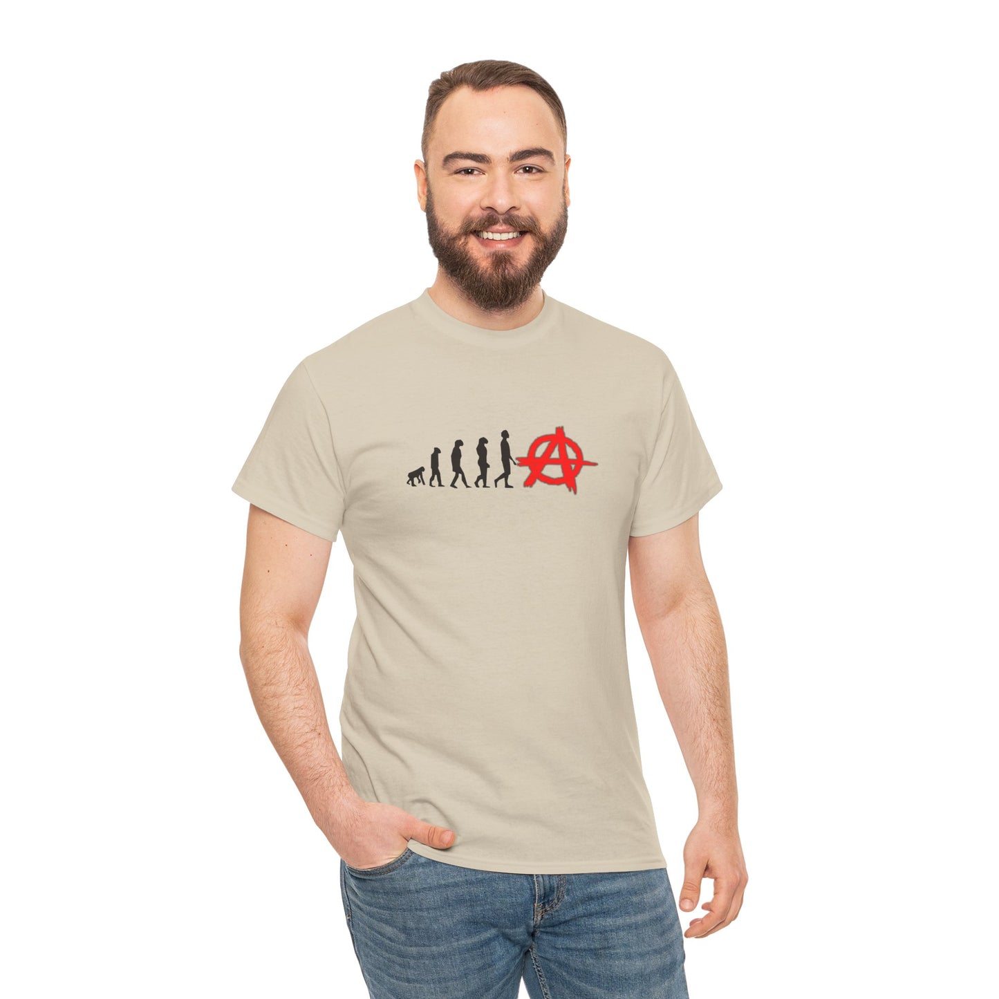 Evolution of Anarchy Unisex Heavy Cotton Tee