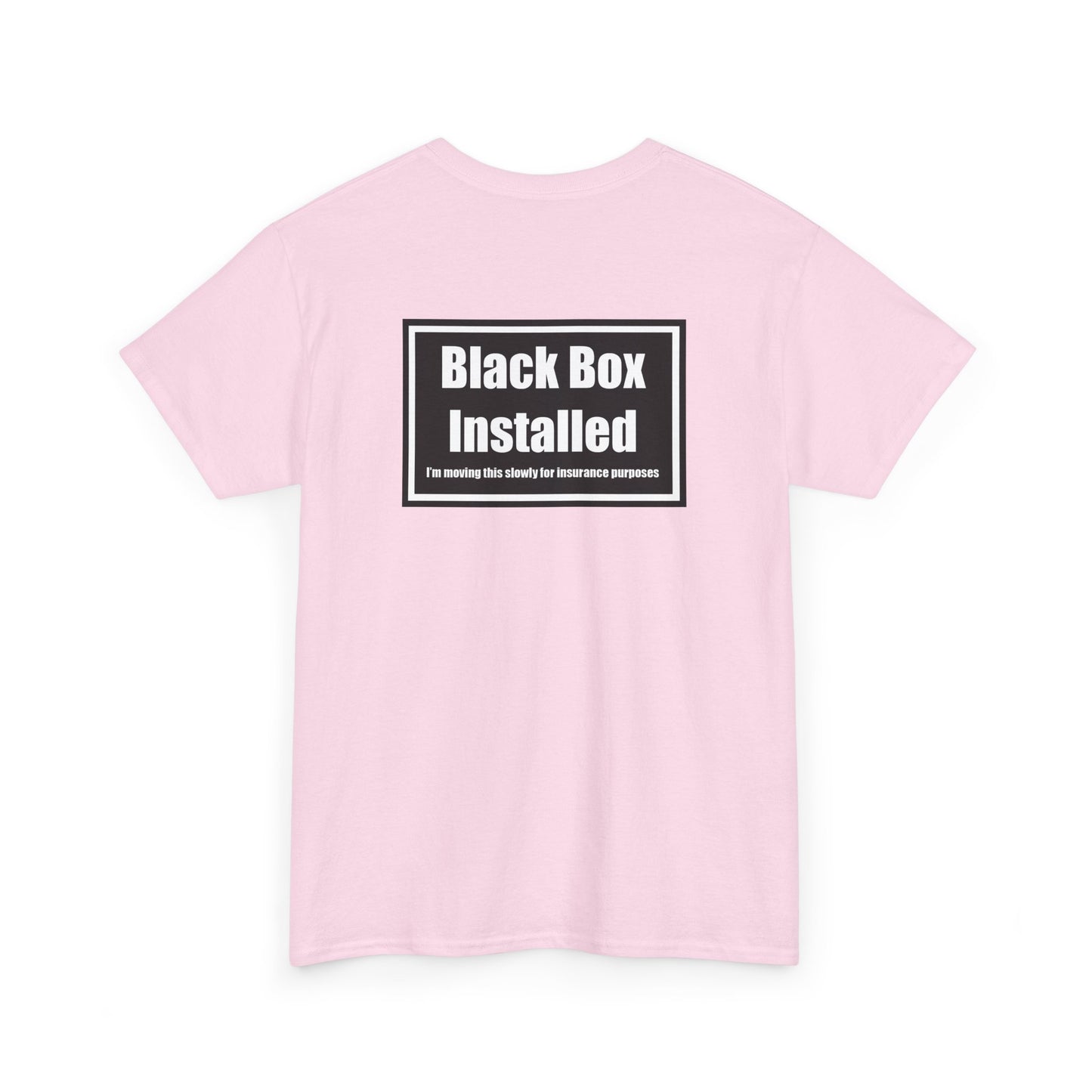Black Box Installed, Back Design, Unisex Heavy Cotton Tee – Humor, Gifting, Casual Wear, Everyday Statements