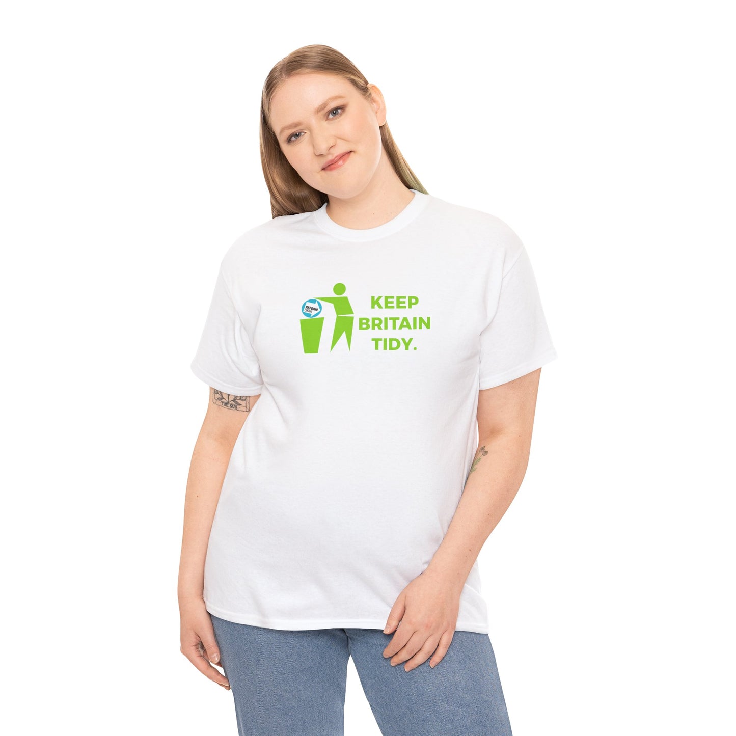 Keep Britain Tidy Bin Reform uKKK Graphic Tee — Environmental & Political Awareness Bin Rubbish T-Shirt