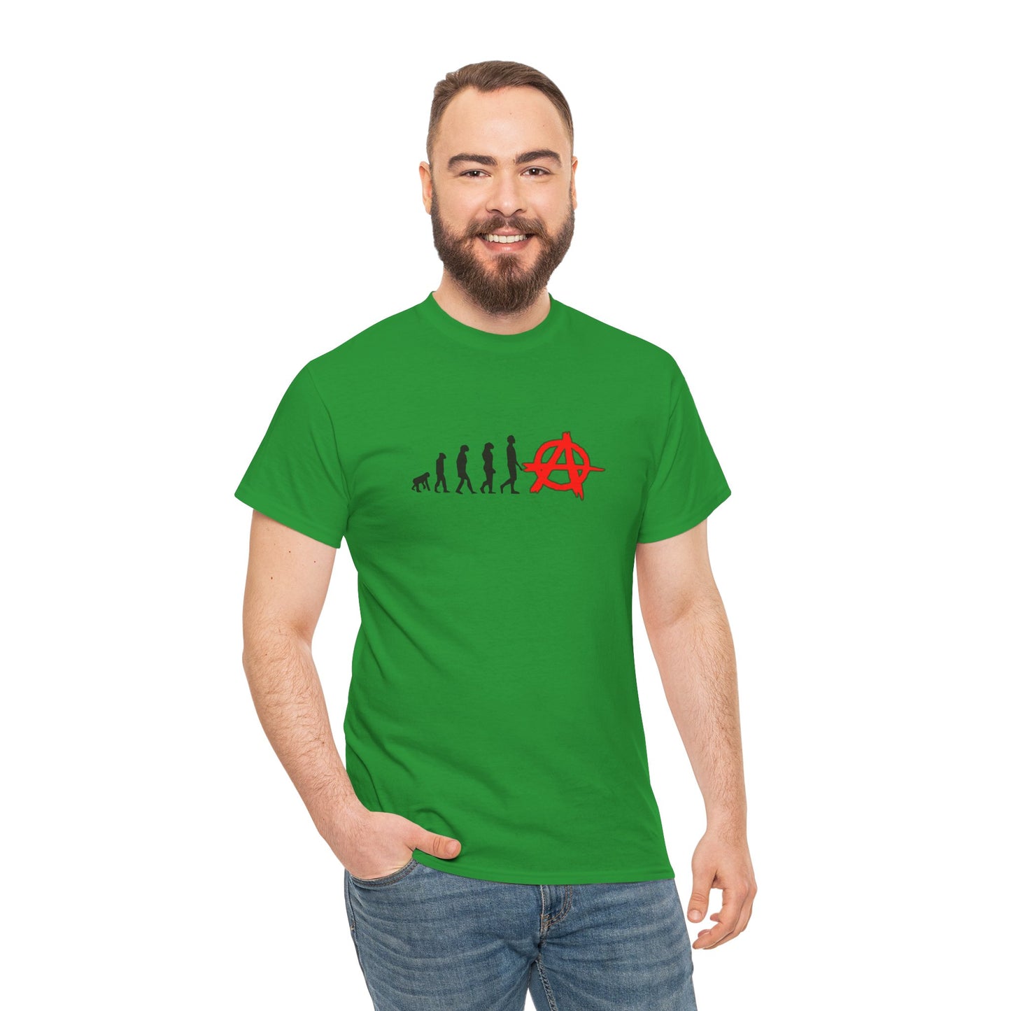 Evolution of Anarchy Unisex Heavy Cotton Tee