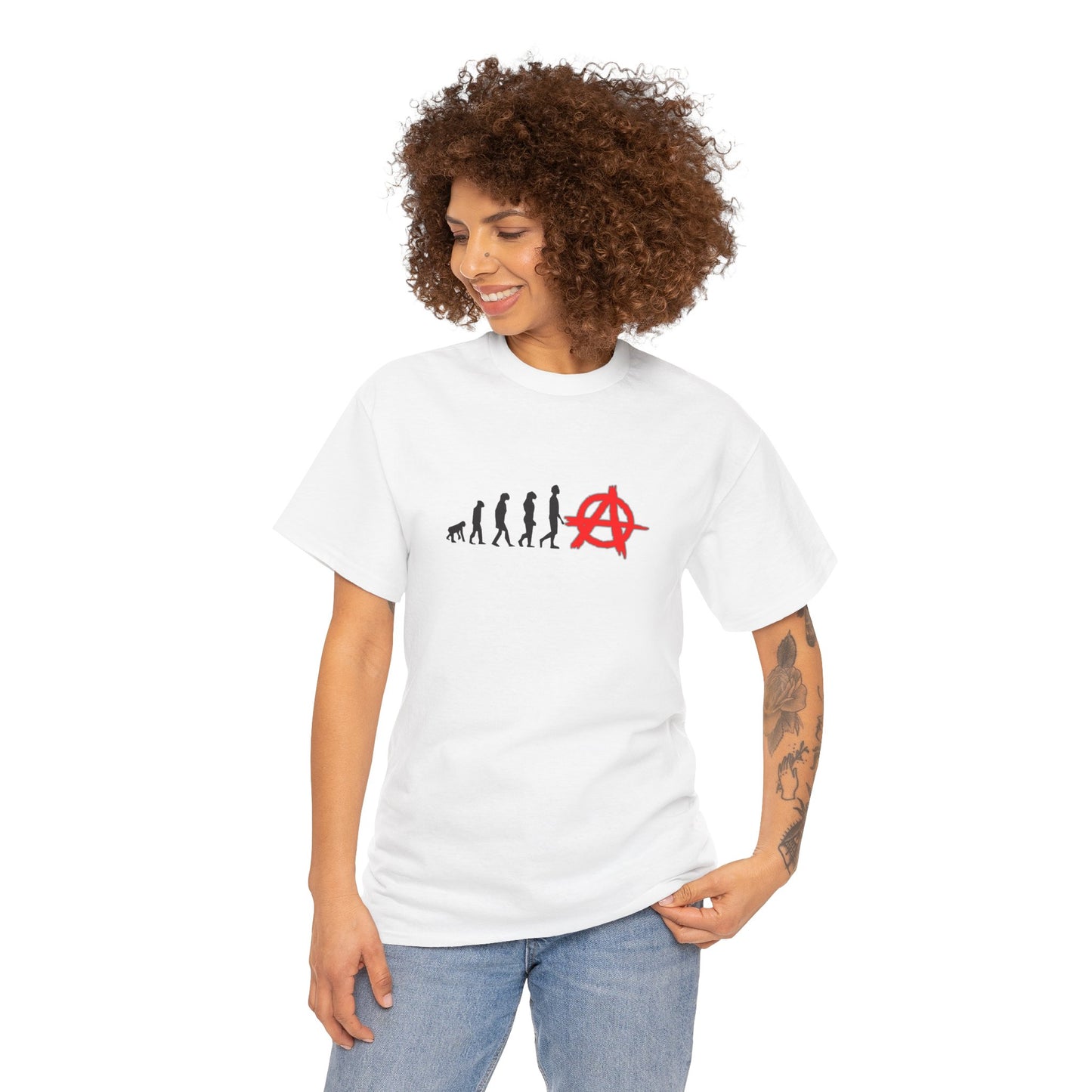 Evolution of Anarchy Unisex Heavy Cotton Tee