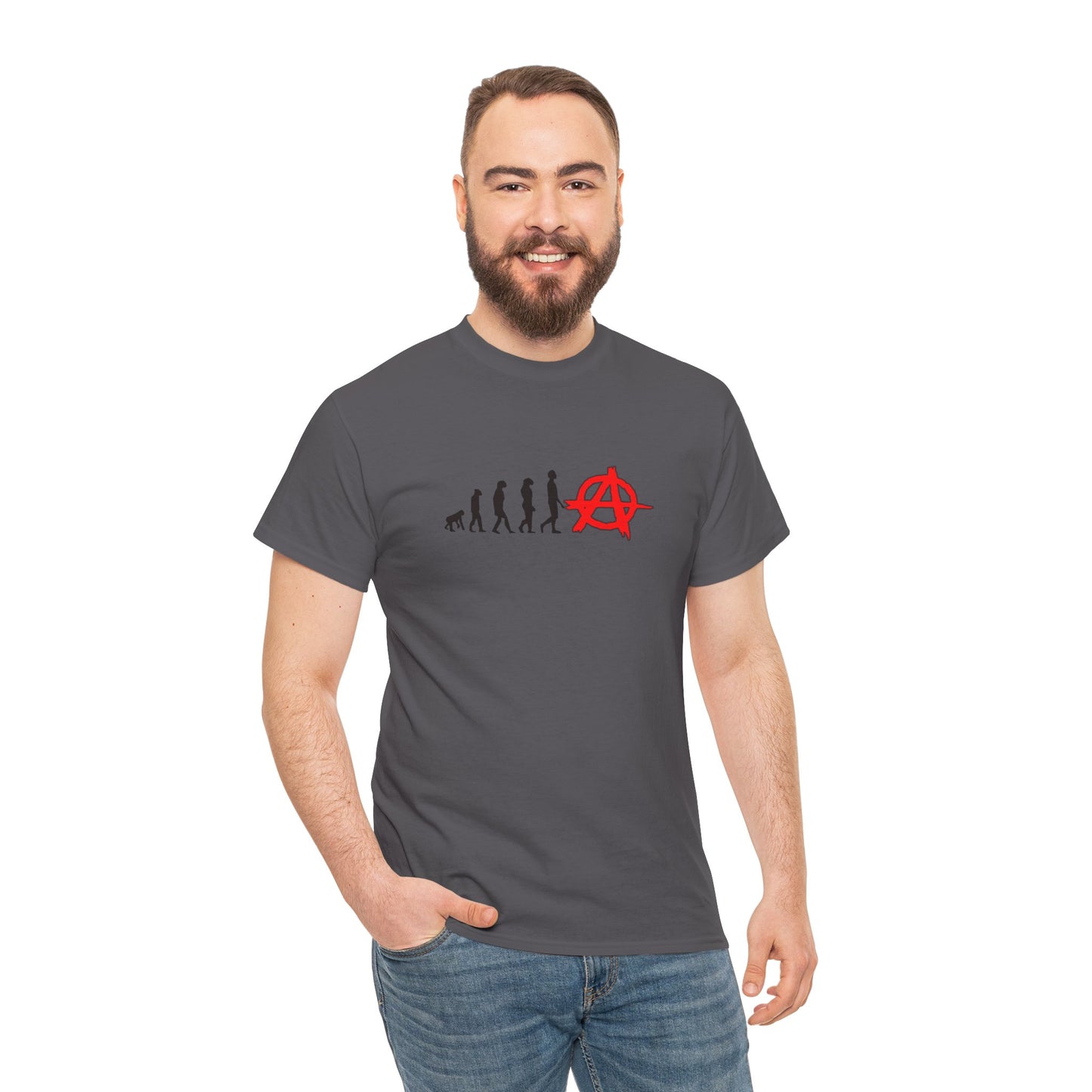 Evolution of Anarchy Unisex Heavy Cotton Tee