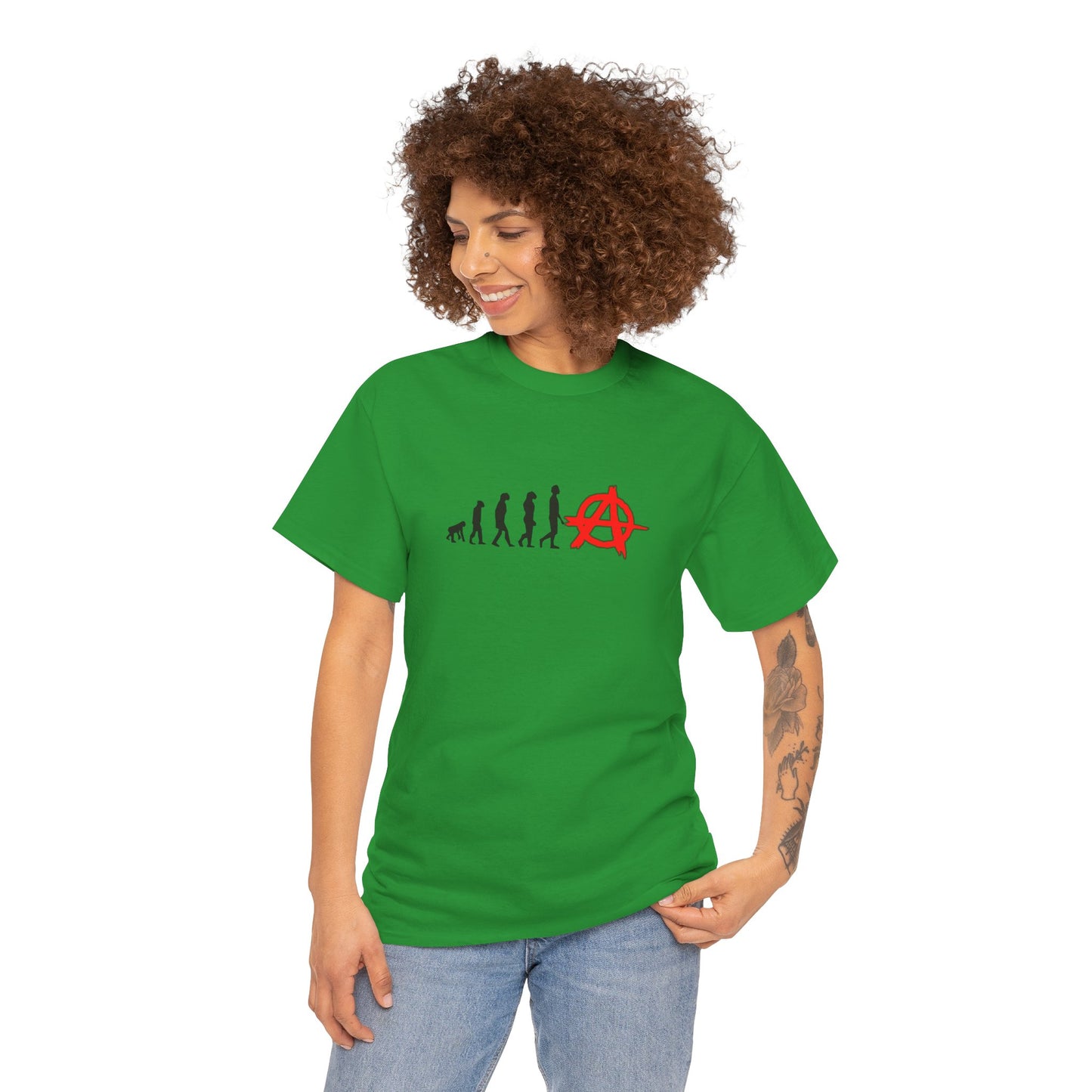 Evolution of Anarchy Unisex Heavy Cotton Tee