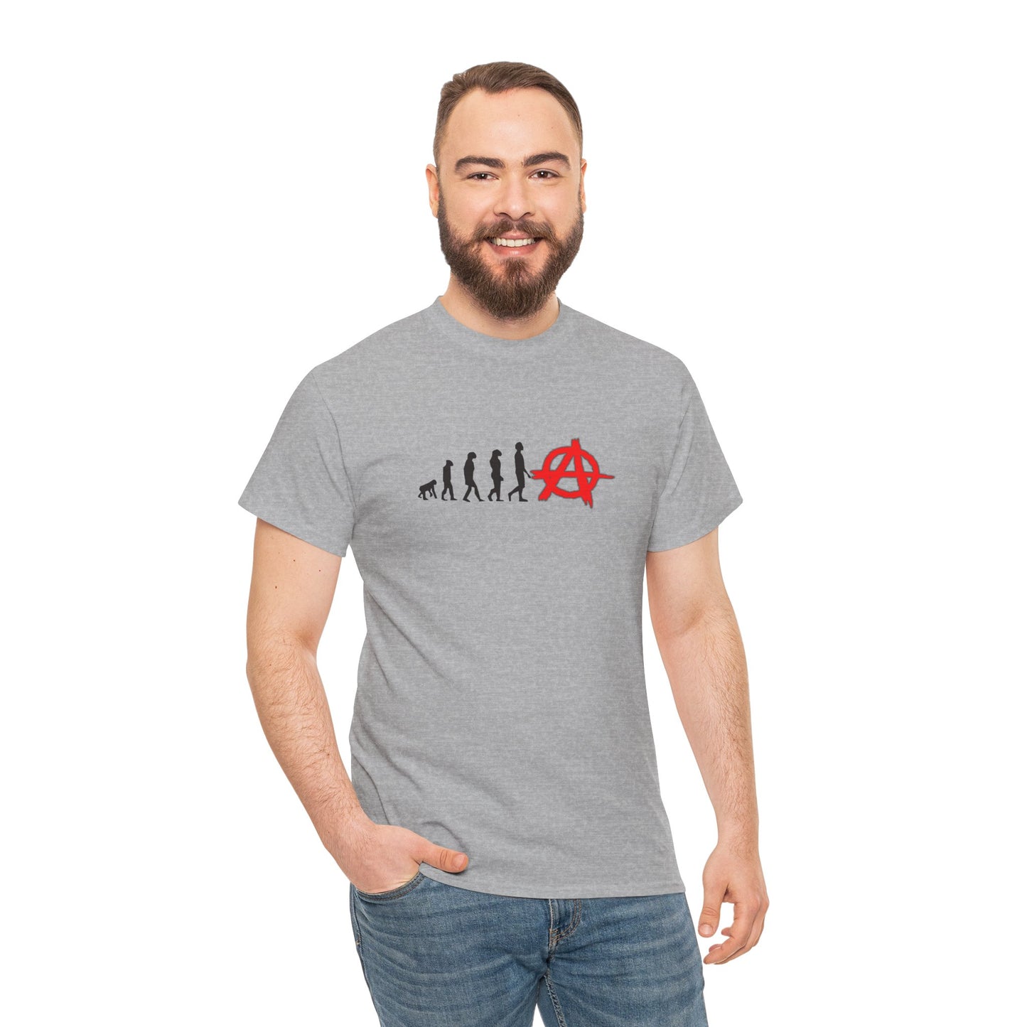 Evolution of Anarchy Unisex Heavy Cotton Tee