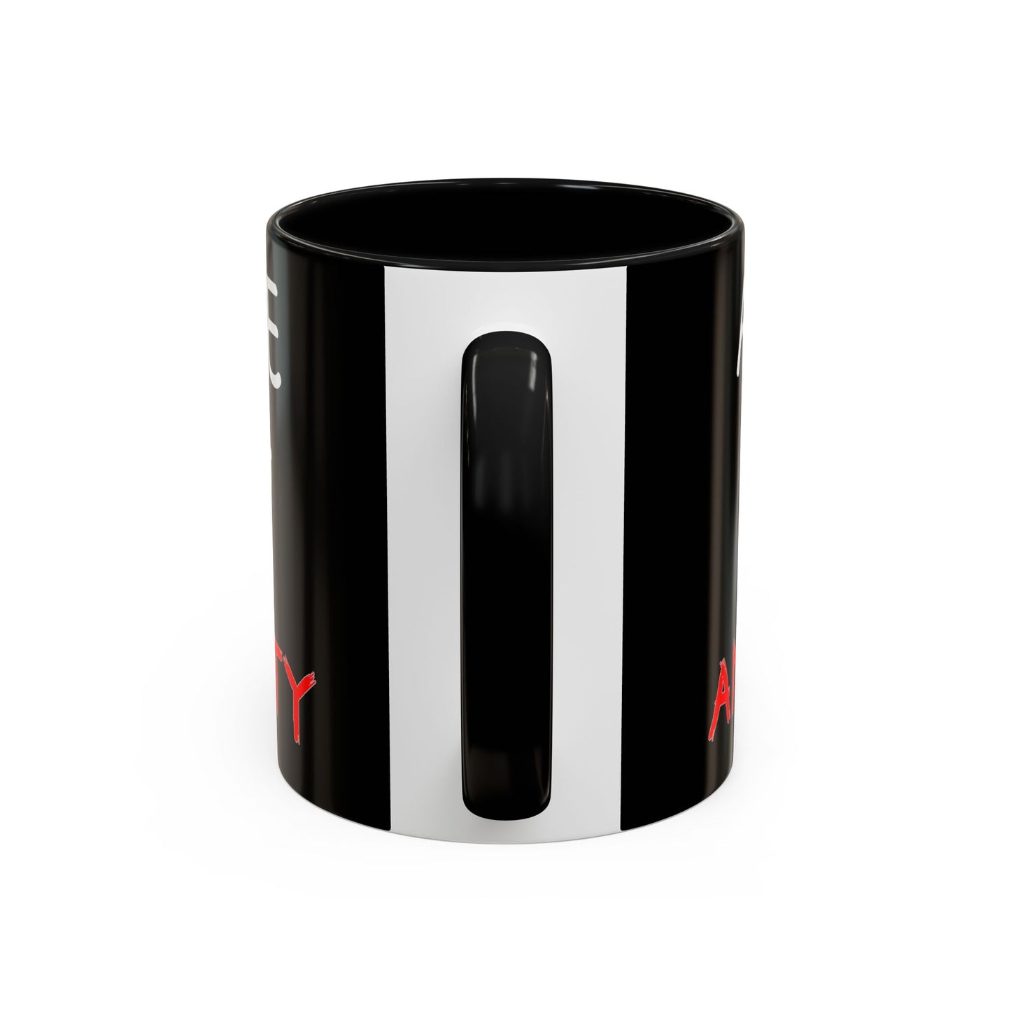 Coffee Mug — "A Nice Mug of Anxiety" Black Accent Ceramic Mug