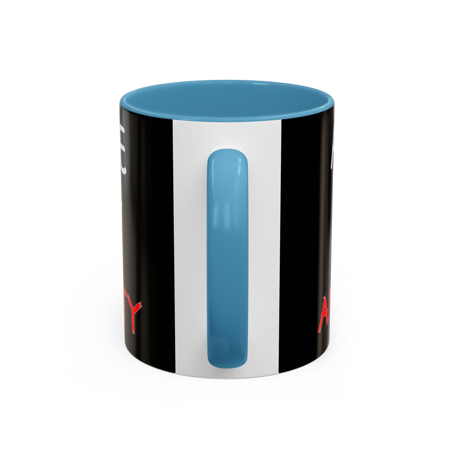 Coffee Mug — "A Nice Mug of Anxiety" Black Accent Ceramic Mug