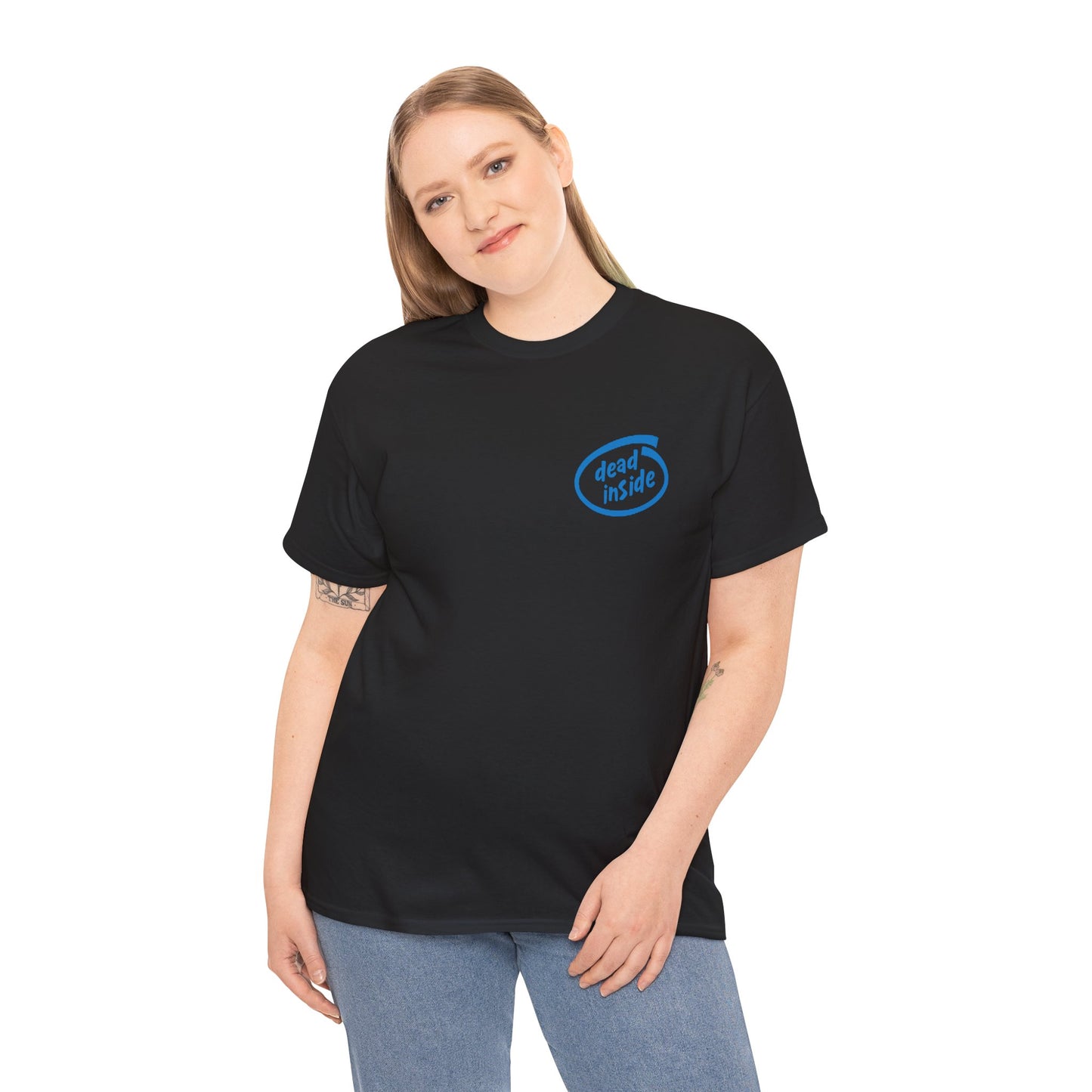 dead inside chest logo T-Shirt