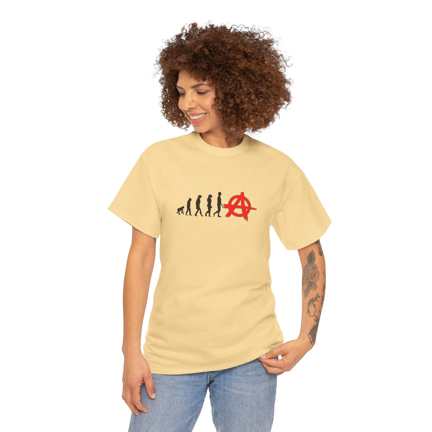 Evolution of Anarchy Unisex Heavy Cotton Tee