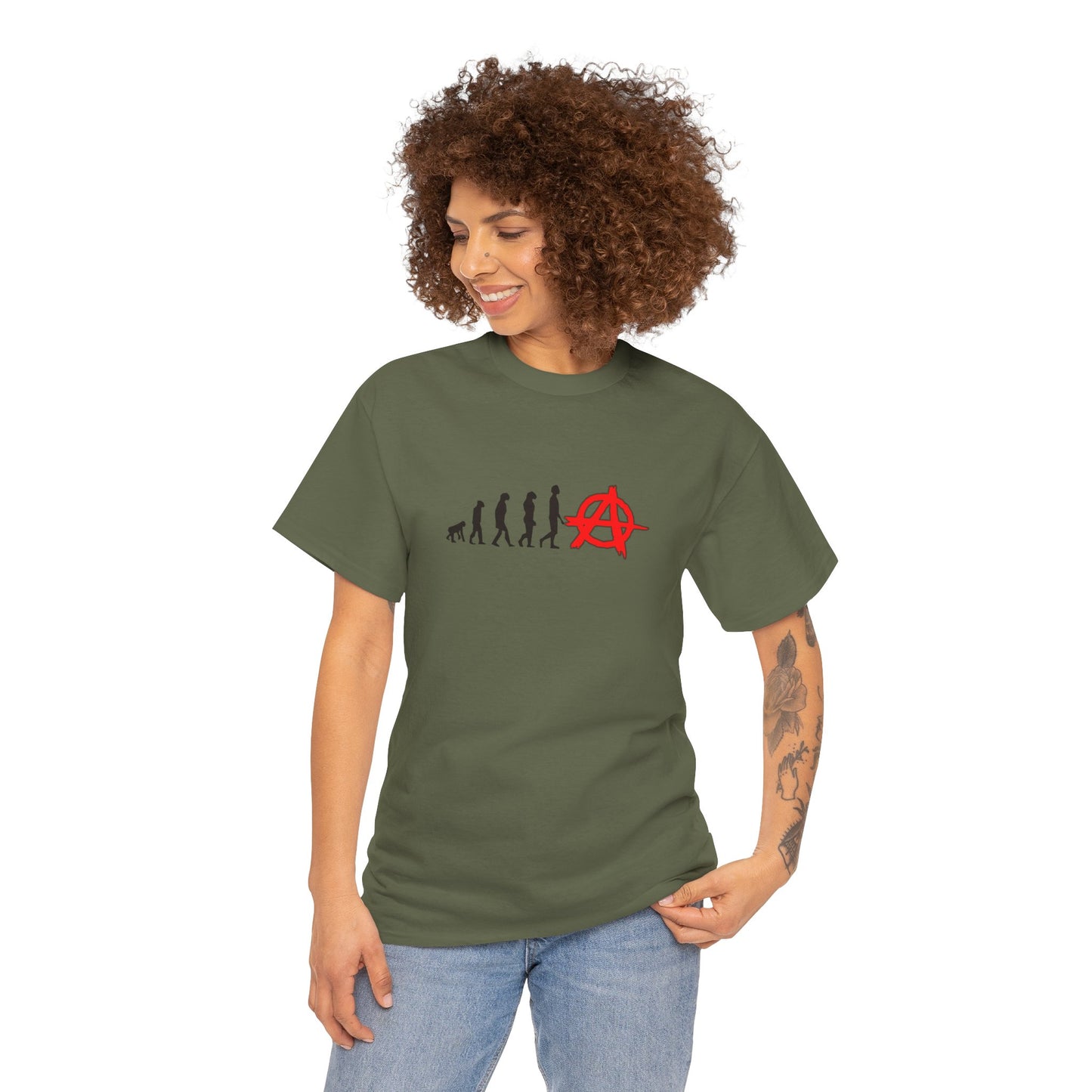 Evolution of Anarchy Unisex Heavy Cotton Tee