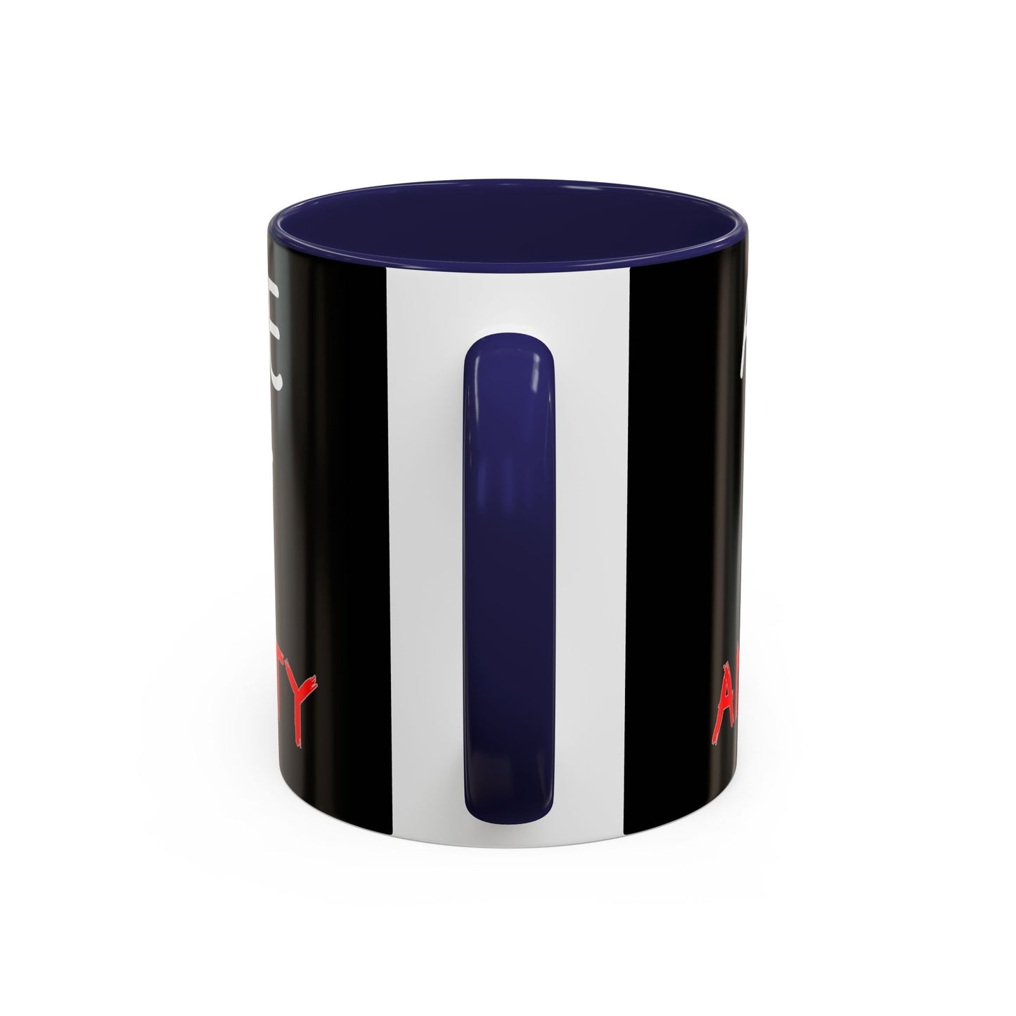 Coffee Mug — "A Nice Mug of Anxiety" Black Accent Ceramic Mug