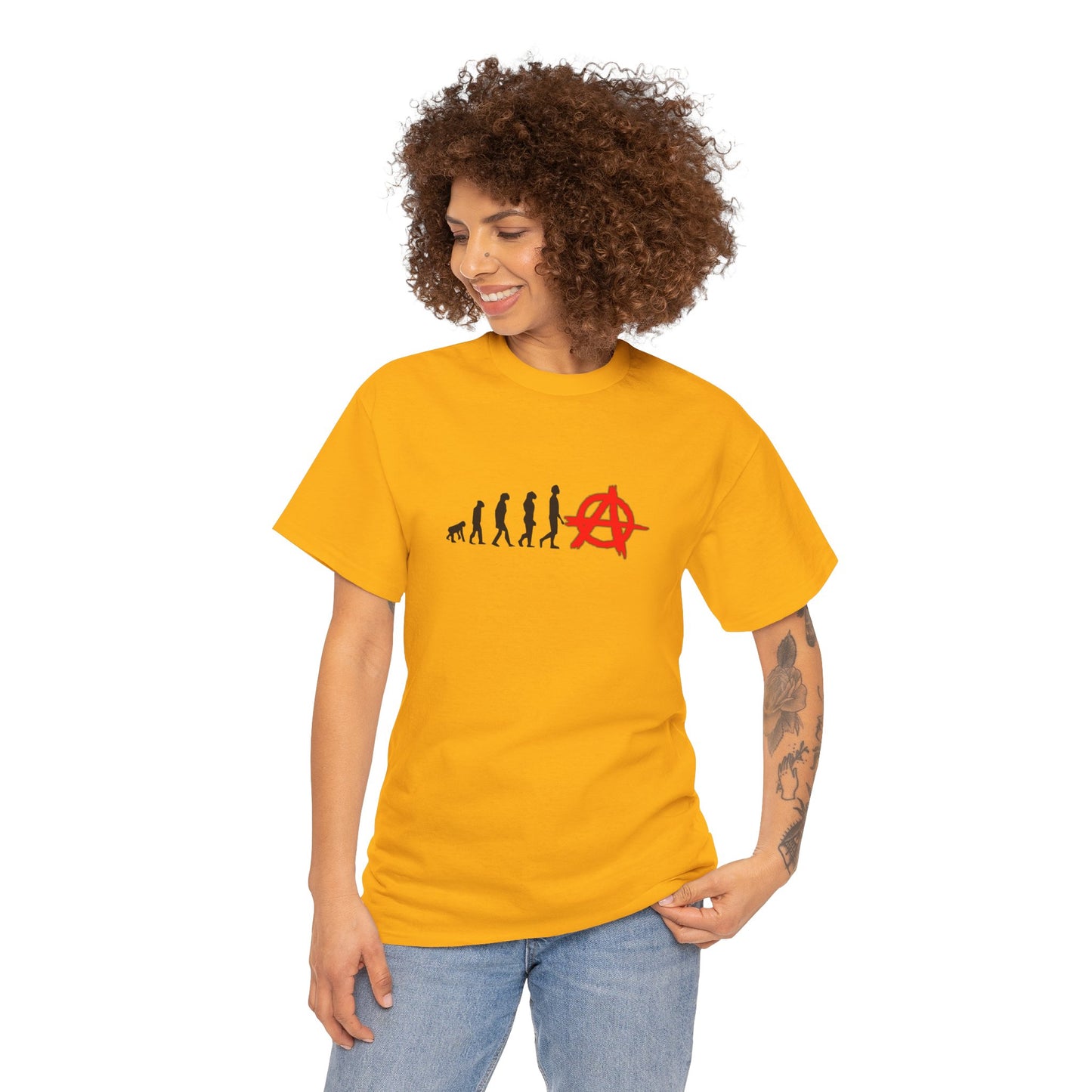 Evolution of Anarchy Unisex Heavy Cotton Tee