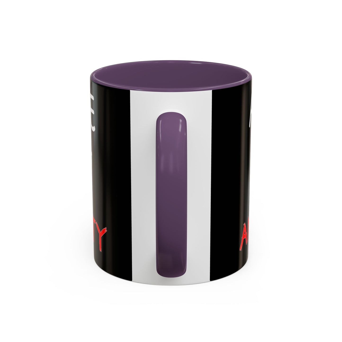 Coffee Mug — "A Nice Mug of Anxiety" Black Accent Ceramic Mug