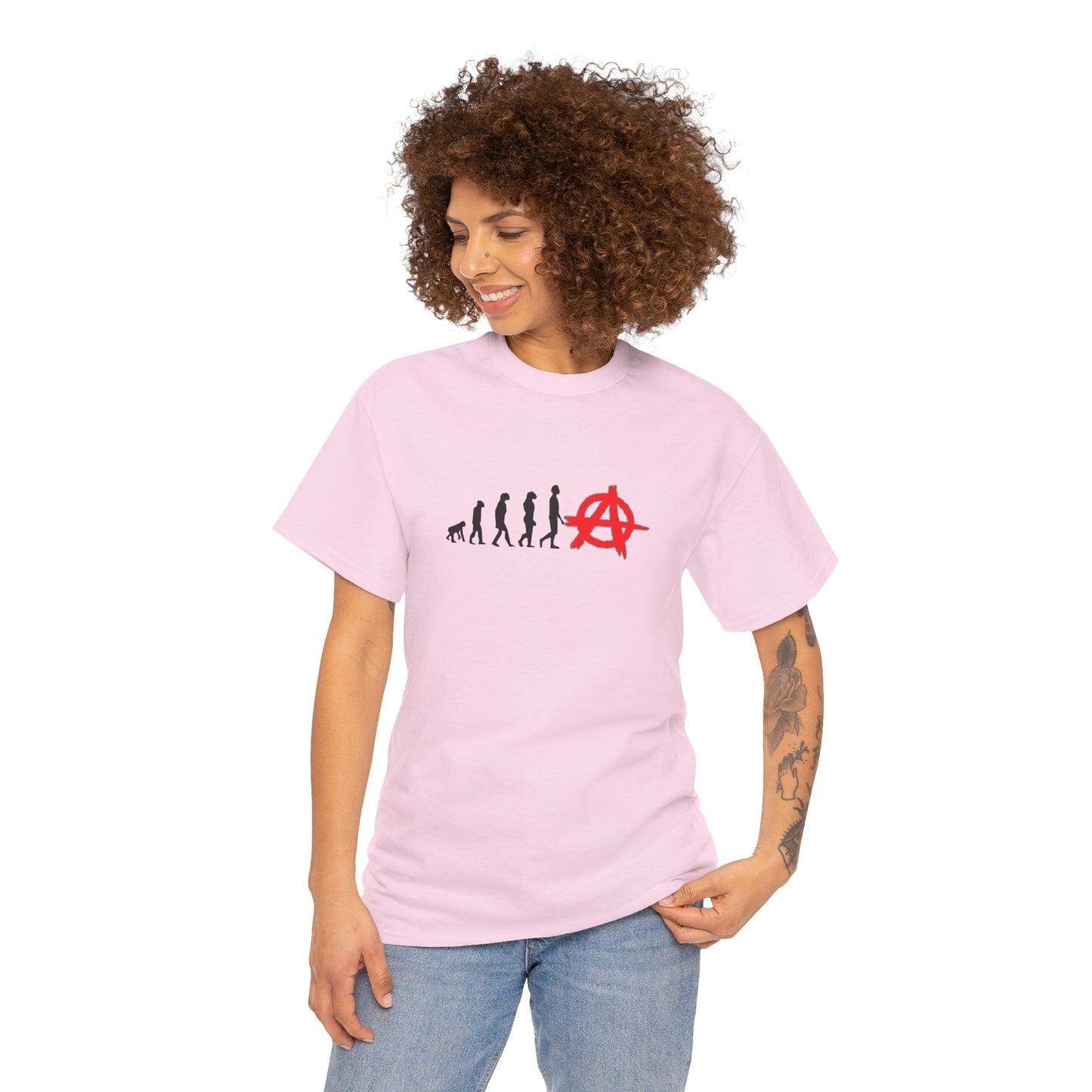 Evolution of Anarchy Unisex Heavy Cotton Tee