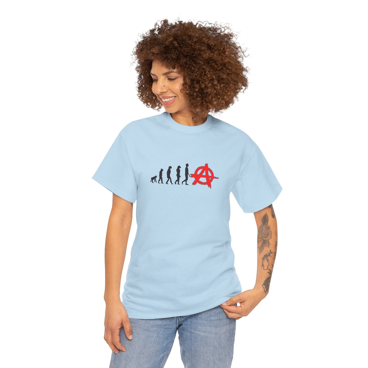 Evolution of Anarchy Unisex Heavy Cotton Tee