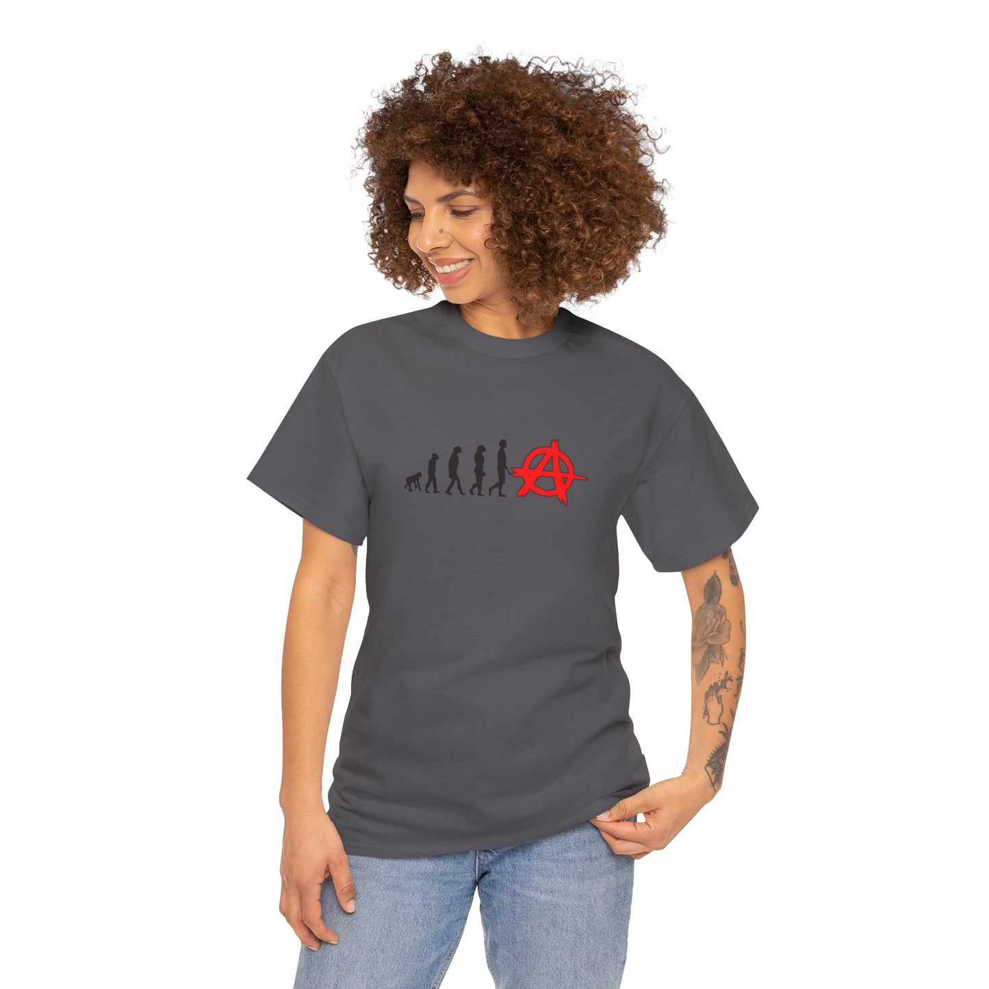 Evolution of Anarchy Unisex Heavy Cotton Tee
