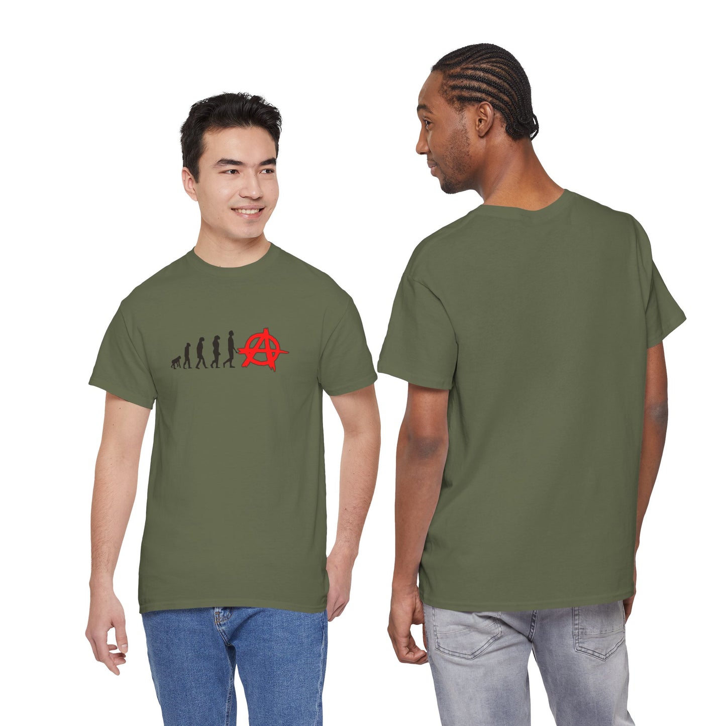 Evolution of Anarchy Unisex Heavy Cotton Tee