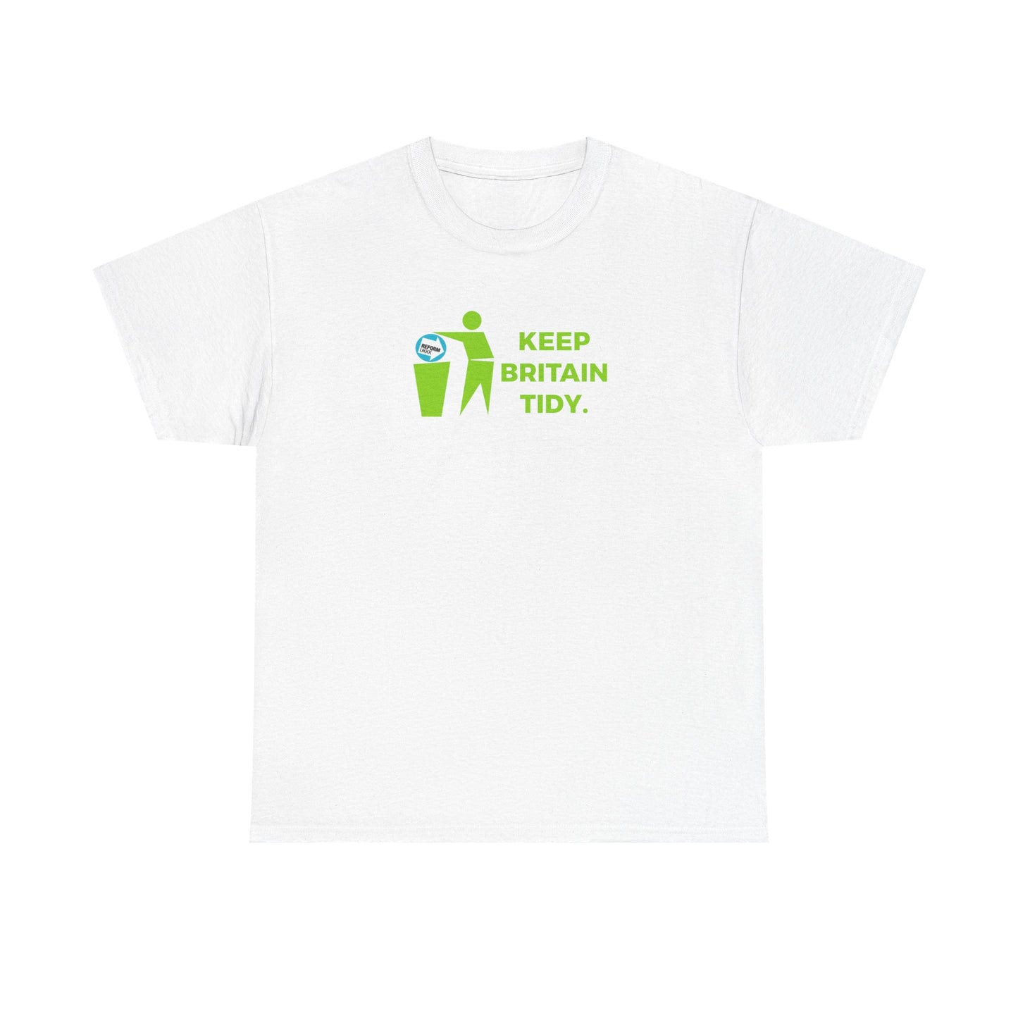 Keep Britain Tidy Bin Reform uKKK Graphic Tee — Environmental & Political Awareness Bin Rubbish T-Shirt