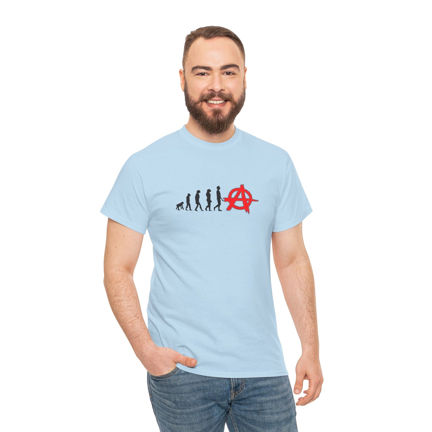 Evolution of Anarchy Unisex Heavy Cotton Tee