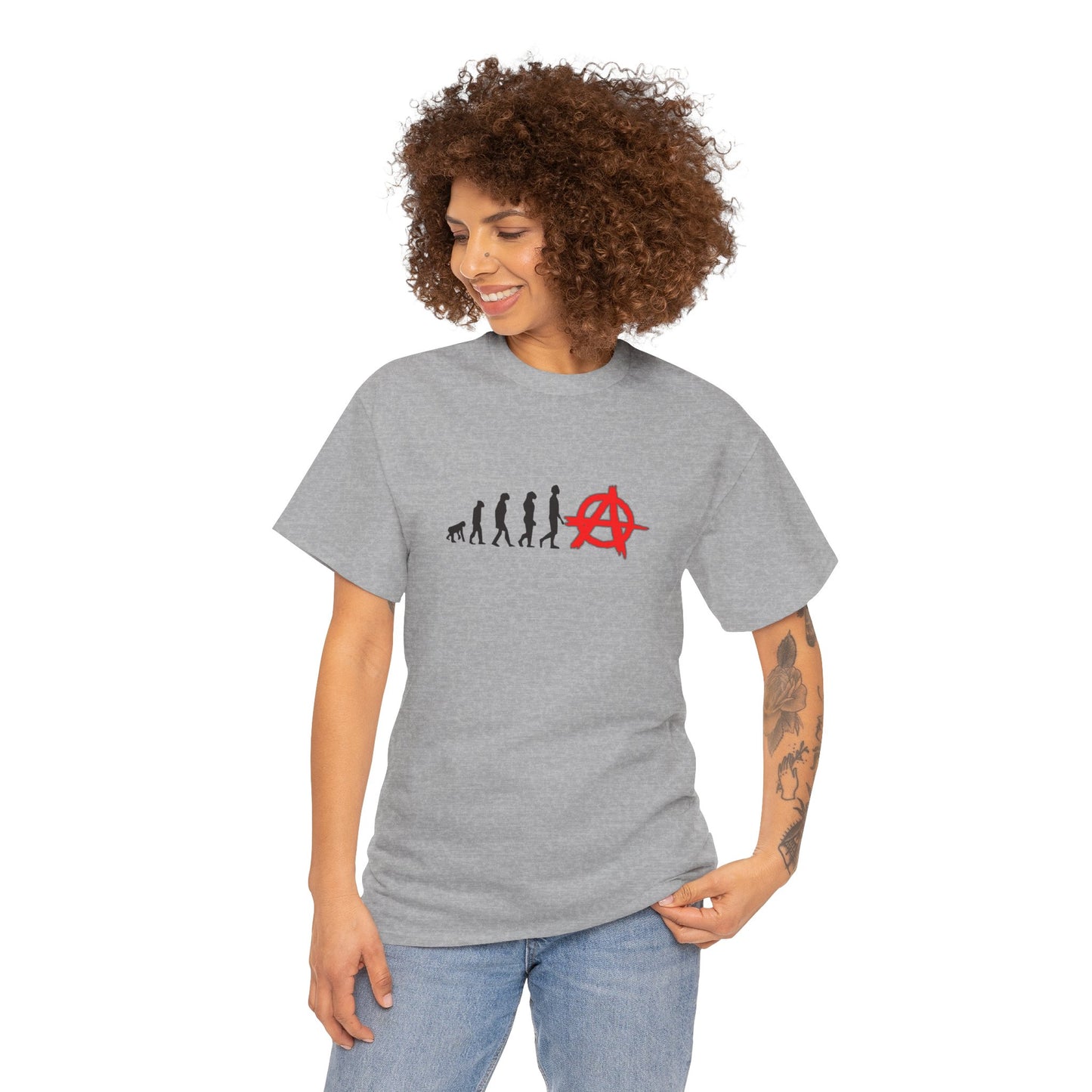 Evolution of Anarchy Unisex Heavy Cotton Tee