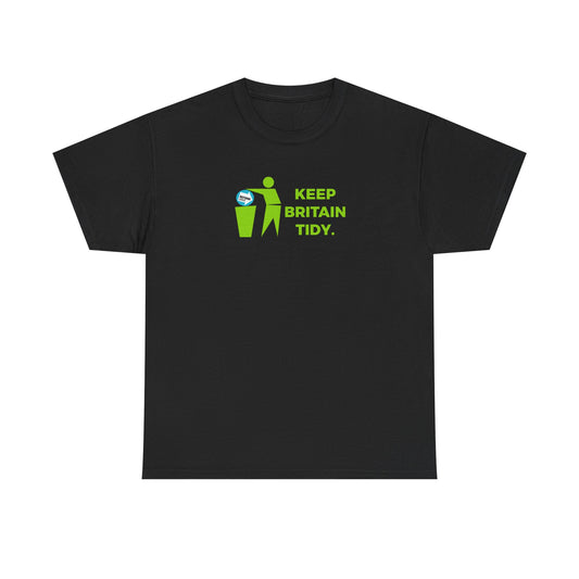Keep Britain Tidy Bin Reform uKKK Graphic Tee — Environmental & Political Awareness Bin Rubbish T-Shirt