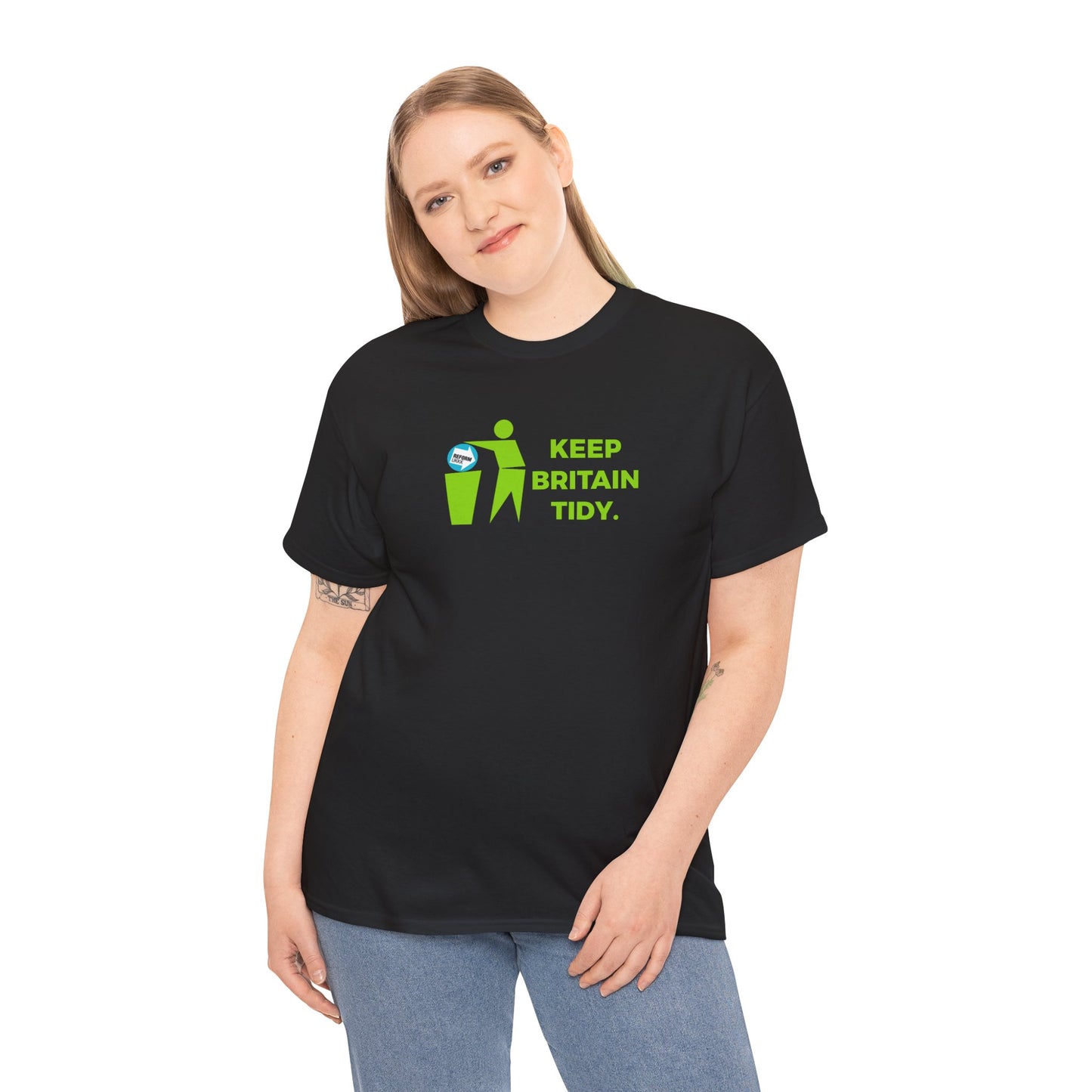 Keep Britain Tidy Bin Reform uKKK Graphic Tee — Environmental & Political Awareness Bin Rubbish T-Shirt