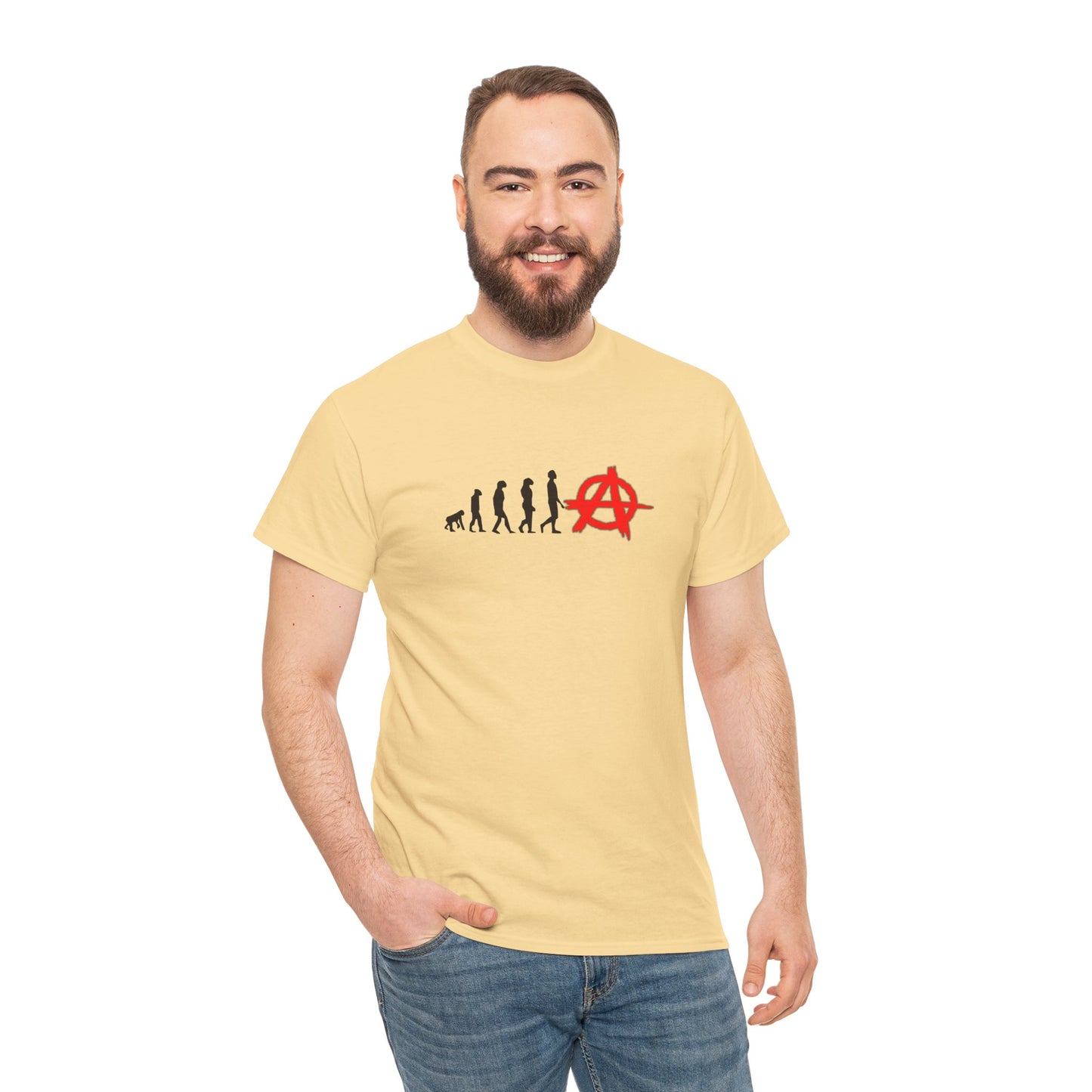 Evolution of Anarchy Unisex Heavy Cotton Tee