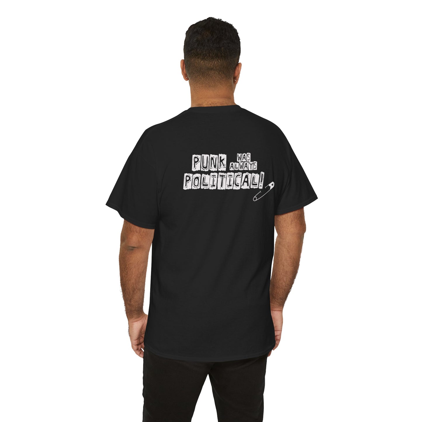 Punk was always Political! - Hard facts T-shirt back print