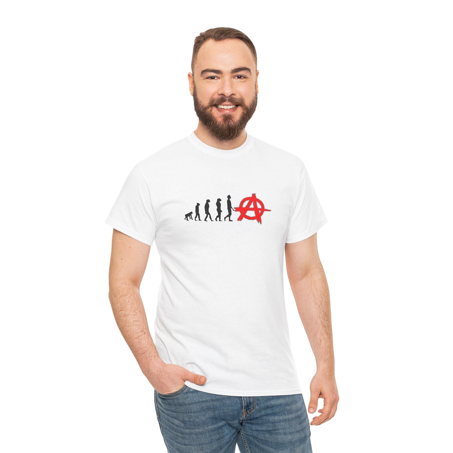 Evolution of Anarchy Unisex Heavy Cotton Tee